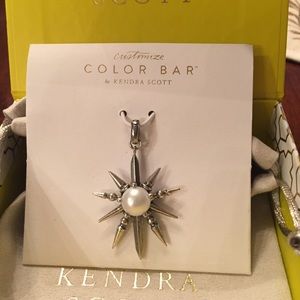 Kendra Scott - Silver- Pearl Starburst Charm